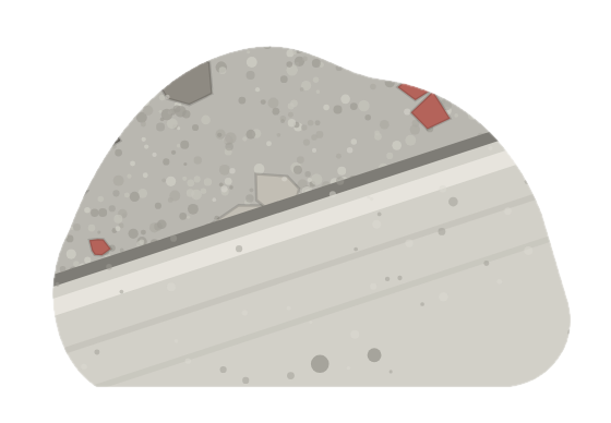 concrete, illustrated