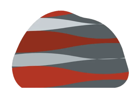 banded iron, drawn