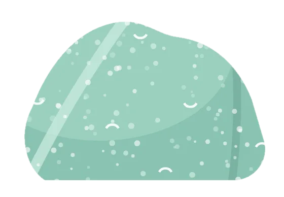 beach glass, drawn