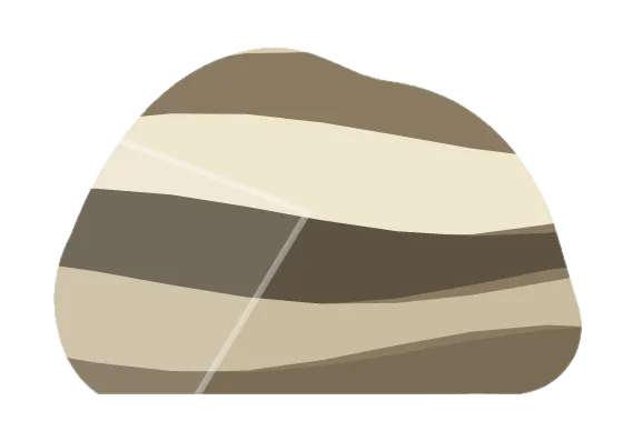 banded chert, drawn