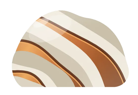 copper agate, drawn