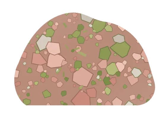 unakite, drawn